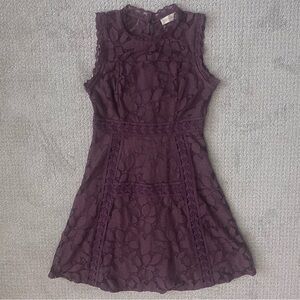 Elegant‎ Purple Lace Dress
